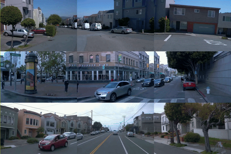GIF for CoDa-4DGS: Dynamic Gaussian Splatting with Context and Deformation Awareness for Autonomous Driving